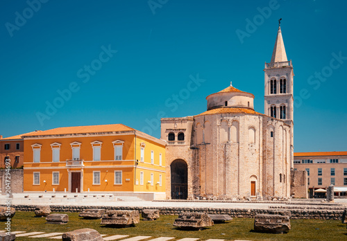 Church of St. Donatus in Zadar on the Adriatic Coast, Croatia. Located in the old town