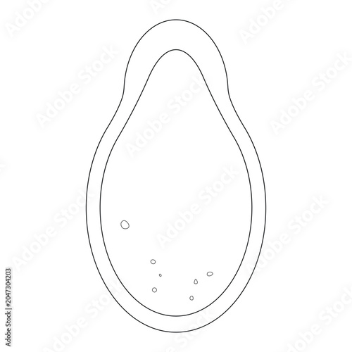 Line Roasted watermelon seeds illustration cartoon