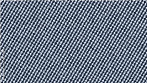 Denim textile pattern in blue and white diagonal stripes  