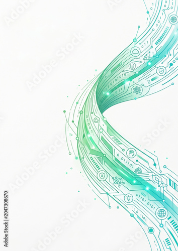Annual report cover, Intelligent Green Future concept