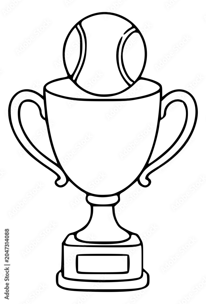 Fototapeta premium Tennis trophy award
