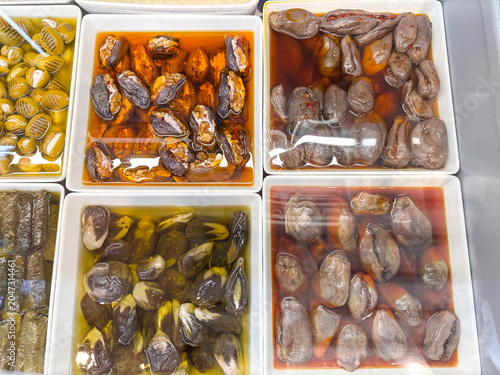 Traditional Makdous Stuffed Baby Eggplants at Arabian Food Market