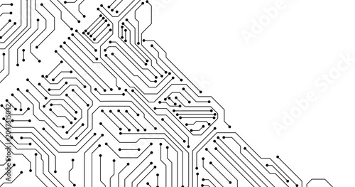 Slika na platnu Microchip technology background