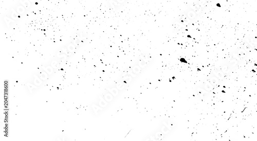 Bild auf Leinwand White background with black splatter pattern