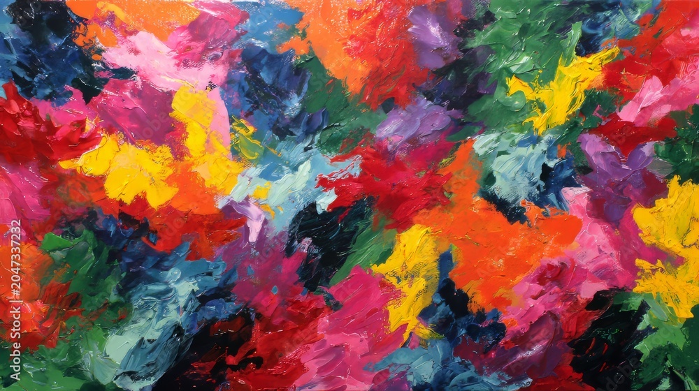 Fototapeta premium Abstract Acrylic Painting Expressionisms