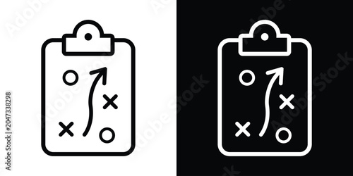 Fotografía Tactical strategy clipboard icon