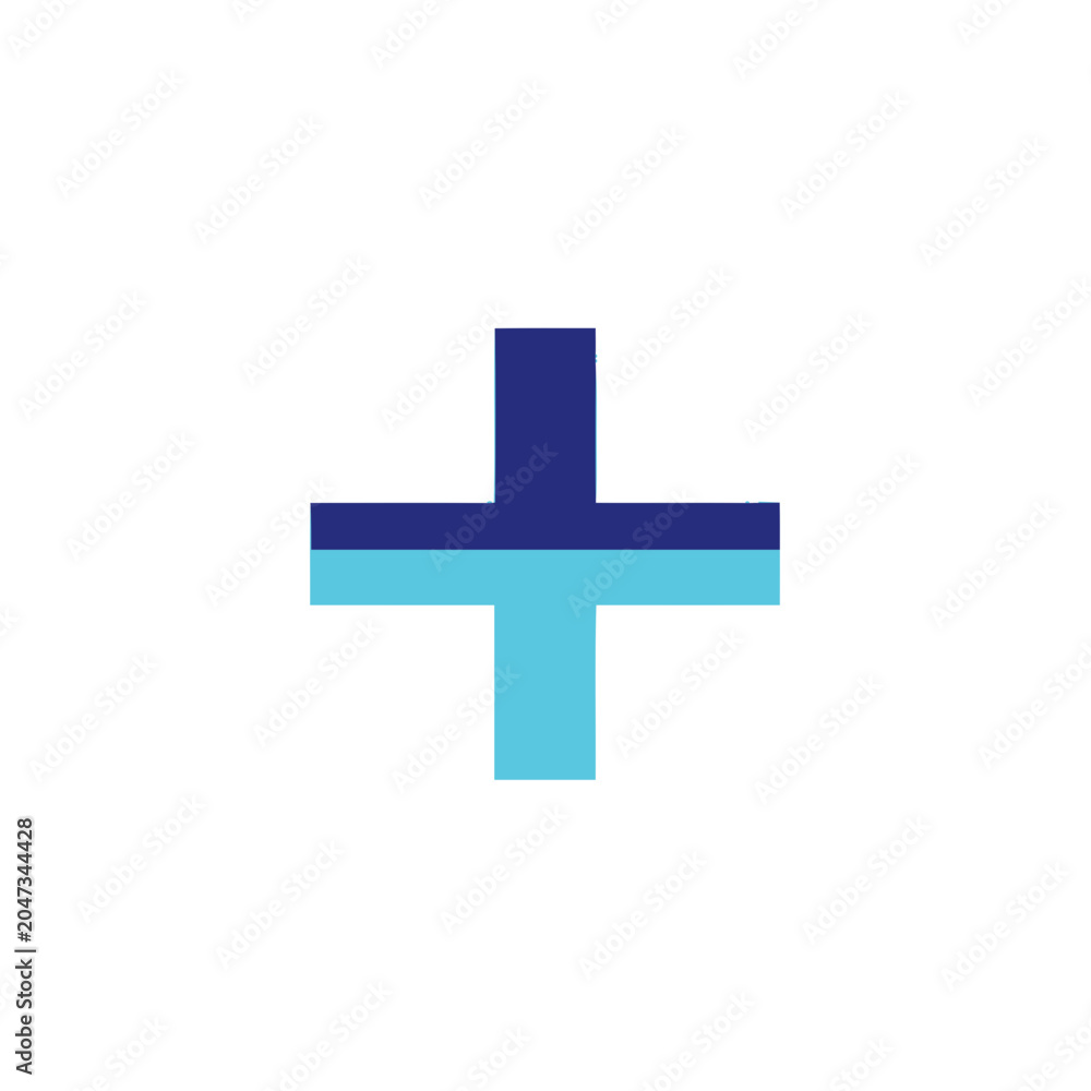 Fototapeta premium Plus Sign Symbol Graphic Design Element.