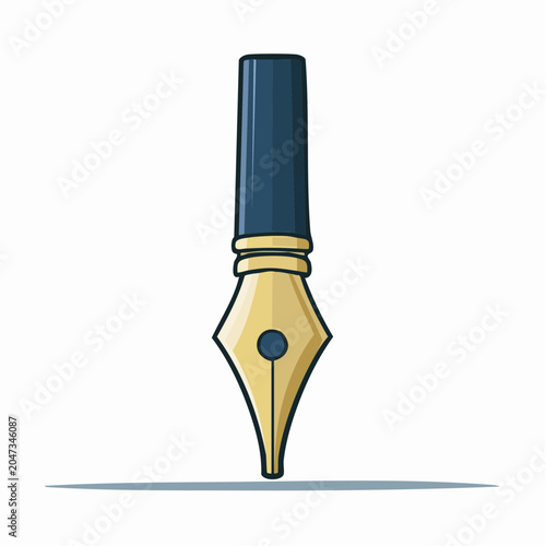 Fountain Pen Nib Illustration