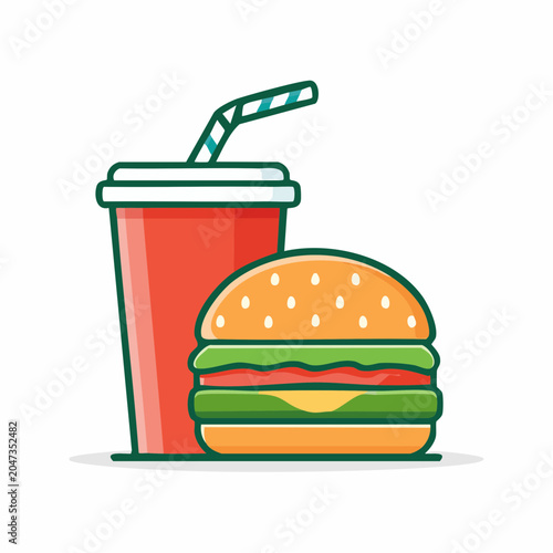 Burger and Soda Icon