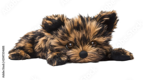 Soft Plush Yorkie with Sparkling Eyes