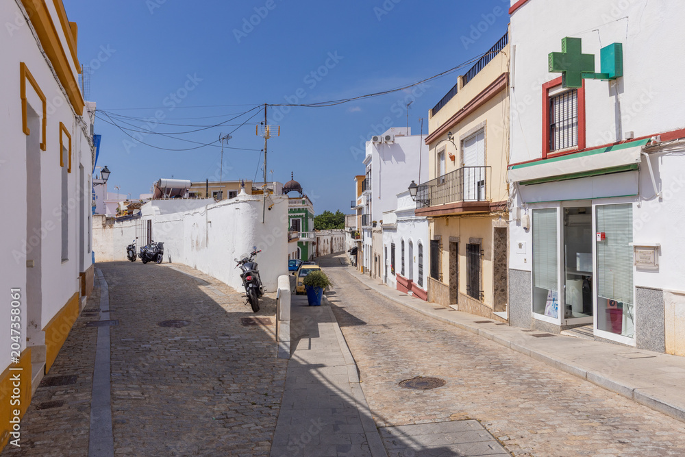 Fototapeta premium Traditional Street in Ayamonte, Andalusia, Spain