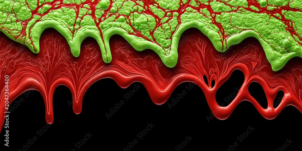 Fototapeta premium Vivid abstract flow of color and texture