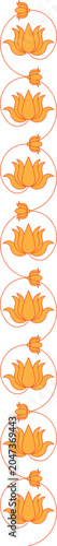 Indian Traditional Decorative Border Design Element