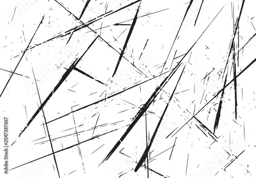 Chaotic black diagonal scratch mark texture