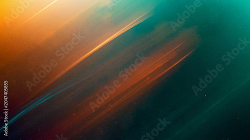 Premium Abstract Teal and Orange Cinematic Motion Blur Background with Dynamic Light Leaks and Grainy Texture for Modern Creative Projects, Professional Digital Wallpaper and Web Backdrop.