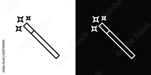 Photography Magic icon in editable outlined, Vector EPS10