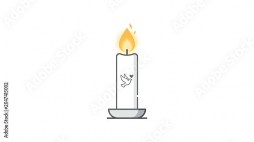 Memorial Day Candle Icon