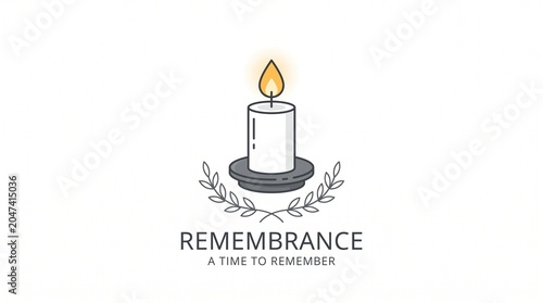 Memorial Day Candle Icon