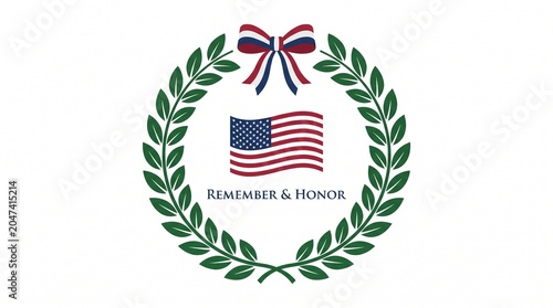 Honor Wreath Memorial Day Icon