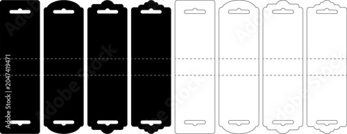 Konstfotografi Euro hook hang holes icon vector set