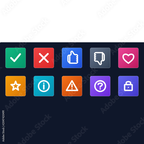 Collection of colorful social media and app icons on dark background