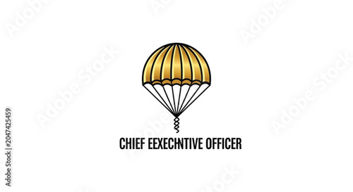 Parachuting Chief Executive Officer Jumps Freely.
