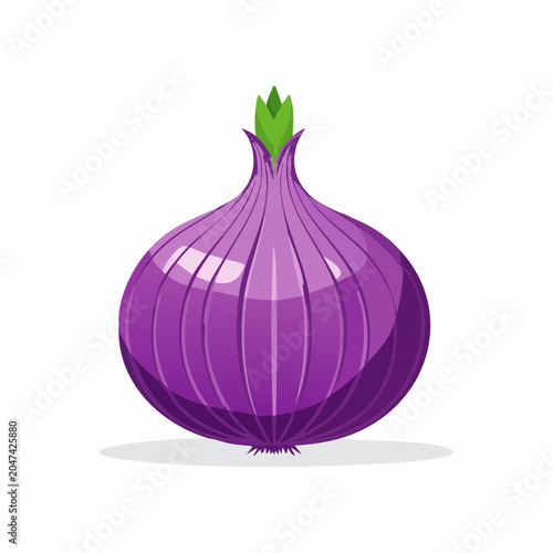 Red Onion Illustration