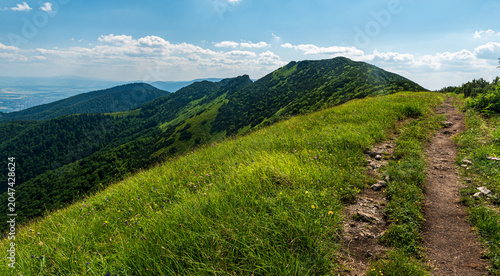 View from Stratenec hill in Mala Fatra mountains in Slovakia