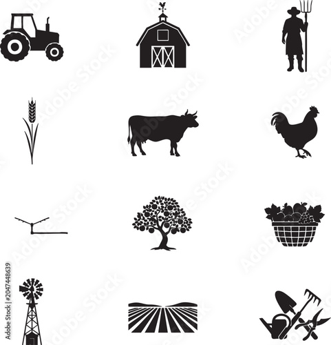 Construction Equipment Icon Set