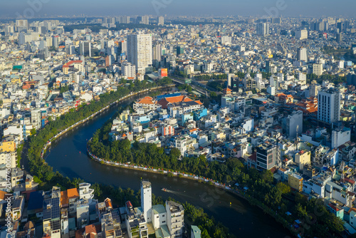 Obraz na plátně A morning in Ho Chi Minh city, Vietnam