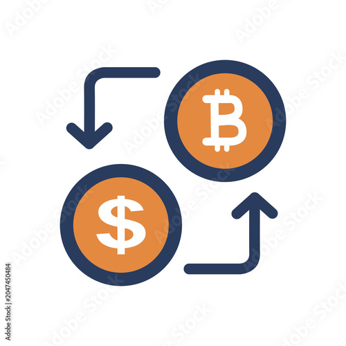 Photos Cryptocurrency exchange vector illustration
