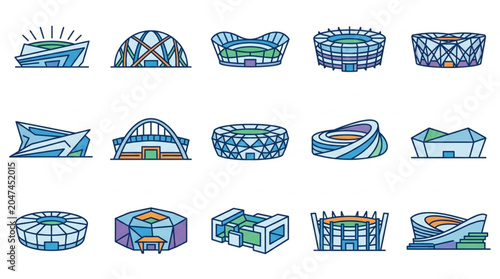 Collection of Modern Stadium and Arena Architectural Designs