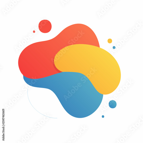 Abstract Gradient Blob Shapes
