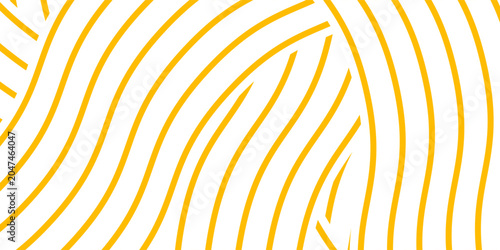 Tableau sur toile Yellow instant noodle, pasta and spaghetti texture with geometric wavy lines