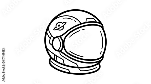 Astronaut helmet for space exploration.