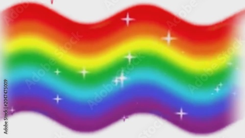 Colorful Rainbow Ribbon Motion Graphic for Pride Month