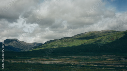 mountain landscape with clouds