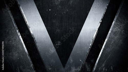Silver Metallic Diagonal Stripes Industrial Texture