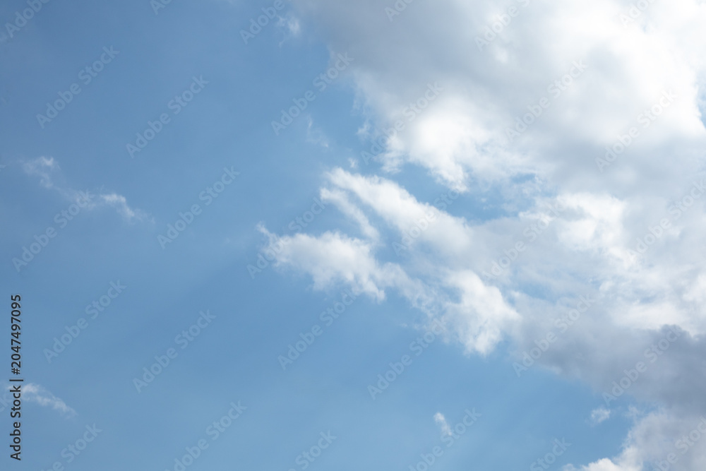 Fototapeta premium Blue Sky With White Clouds