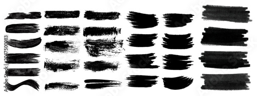 Quadro su tela Beautiful Brushes vector collection