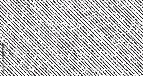 Quadro em tela Close-up of Textured Black and White Pattern with Diagonal Lines.