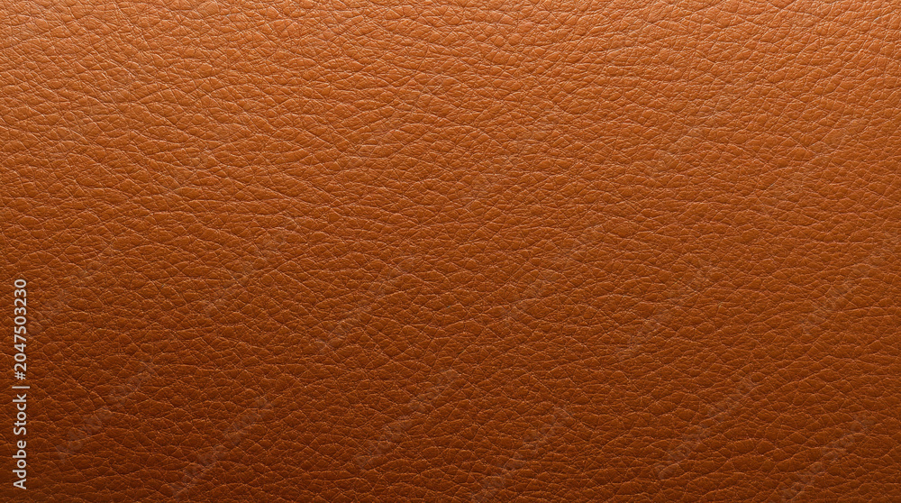 Fototapeta premium Brown Leather Texture Background with Natural Grain Detail