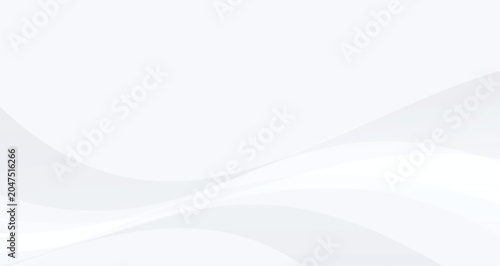 Foto Abstract White Background with Soft Curves and Light Shadows.