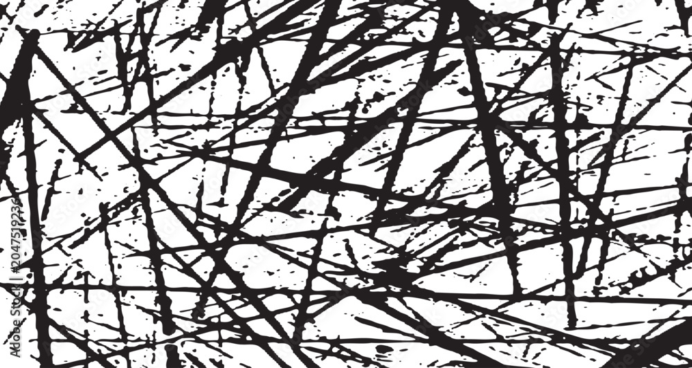 Fototapeta premium Abstract Black and White Ink Splash Art Composition.