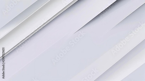 Abstract White Gray Diagonal Stripe Lines Background with Copy Space
