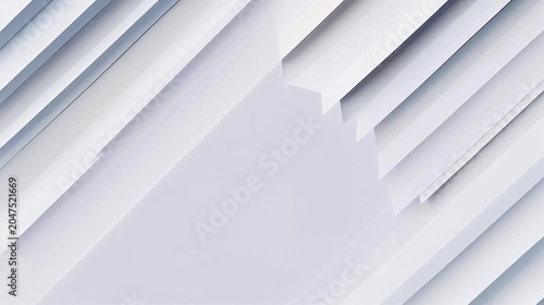 Abstract White Gray Diagonal Stripe Lines Background with Copy Space