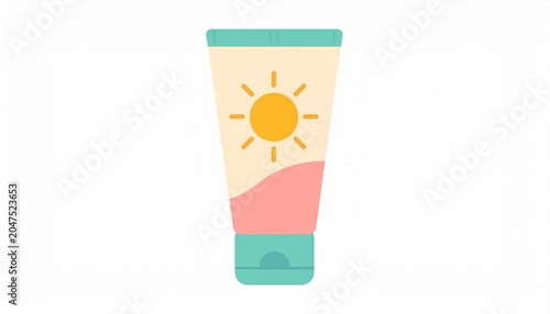 Sunscreen tube sun protection skincare