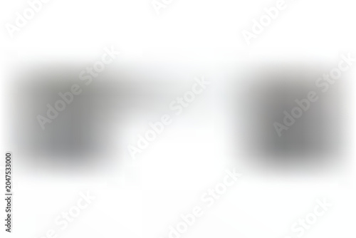 Foto Blurry image of two gray shapes on transparent background