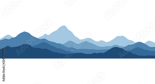Canvastavla Mountain range landscape with peaks.