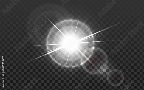 Transparent Lens Flare Light Effect